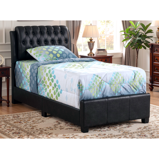 Sunvega Sleek Black Full Bed Frame With Contemporary Flair And Minimalist Design