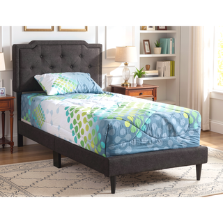 Sunvega Twin Bed Frame in Crisp White for Compact Living Areas