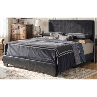 Sunvega Sleek Black Full Bed Frame with Chic Finish for Casual Elegance