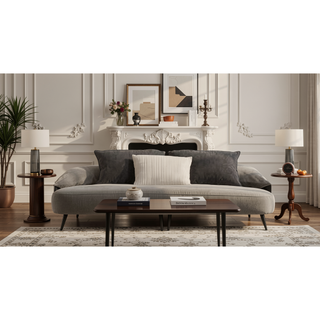 Sunvega Modern Contemporary Style King Panel Bed with Tall Headboard and Footboard