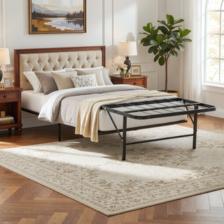 Sunvega Sturdy Metal Platform Bed Frame with Ample Under-Bed Storage