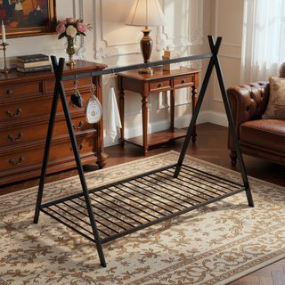 Sunvega Pink Twin Size Metal House Bed Frame with Slat Base for Kids