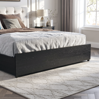 Sunvega Queen Storage Bed Frame with Headboard Charging Station and 4 Drawers