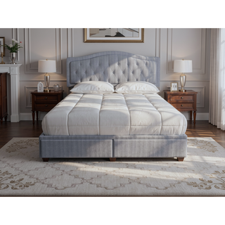 Sunvega Queen Upholstered Storage Bed in a Box with Drawers