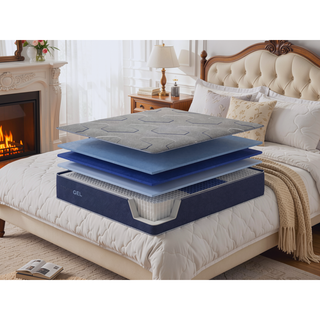 Sunvega TempaGel Gen II Dual Cooling Gel Memory Foam Mattress with Individually Wrapped Coils