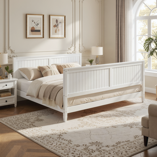 Sunvega Classic Mid-Century Modern Wood Daybed Sofa Bed with Backrest and Armrest