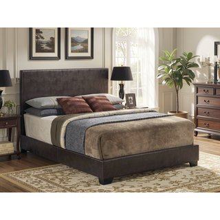 Sunvega Sleek Black Full Bed Frame with Chic Finish for Casual Elegance