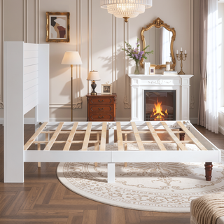 Sunvega Stylish High Headboard Bed with 54 Inch Design for Reading and Relaxing
