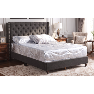 Sunvega Transitional Queen Bed with Headboard for Comfortable Lounging