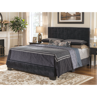 Sunvega Sleek Black Full Bed Frame with Chic Finish for Casual Elegance