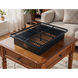 Sunvega Modern Black Metal King Size Platform Bed Frame with 16 Inch Height