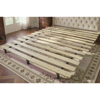 Sunvega King Bed Slats Kit in Unfinished Natural Wood Finish Sanded Smooth