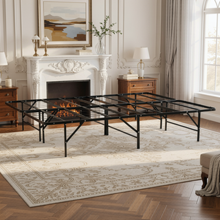 Sunvega Sturdy Metal Platform Bed Frame with Ample Under-Bed Storage