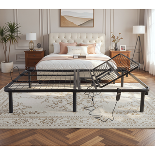 Sunvega Durable Head Up Only Queen Adjustable Bed Base with 850 lbs Capacity