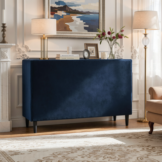 Sunvega Handmade Vertical Tufted Headboard Platform Bed Set in Light Beige Linen
