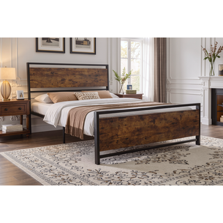 Sunvega Modern Sturdy Twin Size Metal Bed Frame with Strong Steel Structure for Bedroom