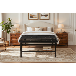 Sunvega Sturdy Metal Platform Bed Frame with Ample Under-Bed Storage
