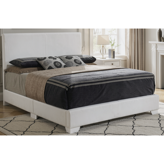 Sunvega Sleek Black Full Bed Frame with Chic Finish for Casual Elegance