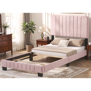 Sunvega Twin Bed Frame in Crisp White for Compact Living Areas