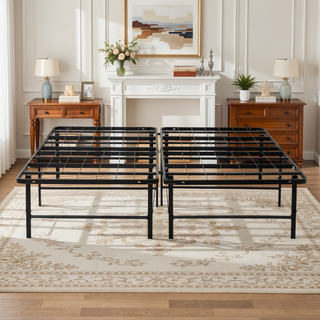 Sunvega Sturdy Metal Platform Bed Frame with Ample Under-Bed Storage