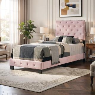 Sunvega Vibrant Pink Twin Bed For Kids With Durable Design And Easy Setup