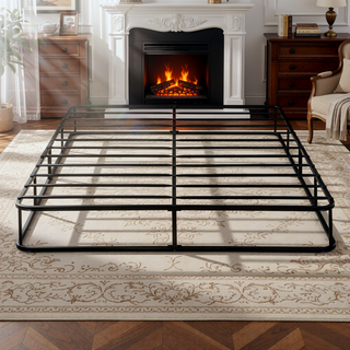 Sunvega High Profile 8.5 Inch California King Mattress Foundation with Textured Fabric