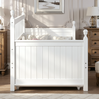 Sunvega White Twin Size Pine Wood Daybed with Three Storage Drawers and Slatted Panels