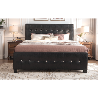 Sunvega Elegant Transitional Queen Bed in White with Chic Finish and Sturdy Build