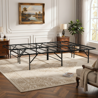 Sunvega Sturdy Metal Platform Bed Frame with Ample Under-Bed Storage