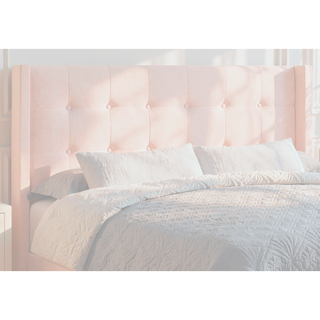 Sunvega Chic Pink Velvet Upholstered Queen Size Platform Bed with Chrome Metal Legs