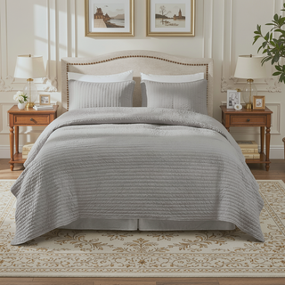 Sunvega Nailhead Trim Upholstery Headboard with Black Metal Adjustable Legs