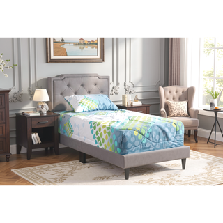 Sunvega Twin Bed Frame in Crisp White for Compact Living Areas