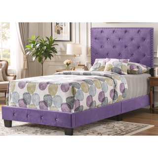 Sunvega Strong Twin Bed with Vivid Purple Color for Stylish Spaces