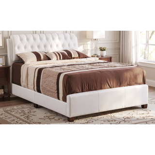 Sunvega Sleek And Stylish Contemporary White King Bed For Bedroom