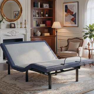 Sunvega Queen Adjustable Bed Base with Massage Head Foot Positioning and Bluetooth