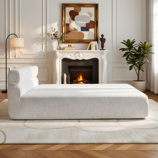 Sunvega All-in-One Full Mattress and Bed Frame with Cooling Fabric for Living Room