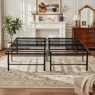 Sunvega Sturdy Metal Platform Bed Frame with Ample Under-Bed Storage
