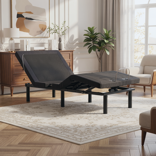Sunvega Adjustable Base with Voice Command, Glide Tech, LED Lights, and Zero Clearance