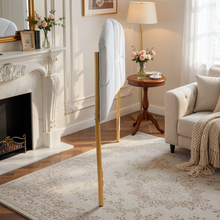 Sunvega Gold Frame and Grey Velvet Upholstered Queen Headboard with Tufting
