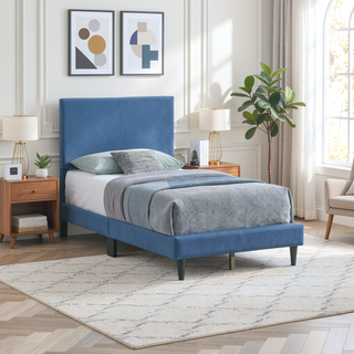 Sunvega White Faux Leather Upholstered Queen Bed with Adjustable Headboard