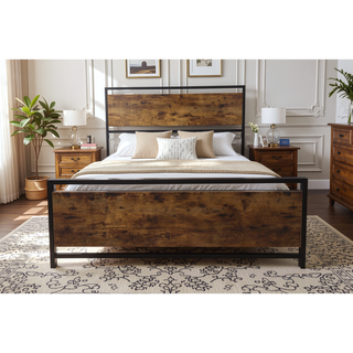 Sunvega Modern Sturdy Twin Size Metal Bed Frame with Strong Steel Structure for Bedroom