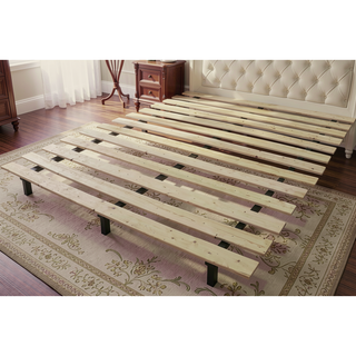 Sunvega King Bed Slats Kit in Unfinished Natural Wood Finish Sanded Smooth