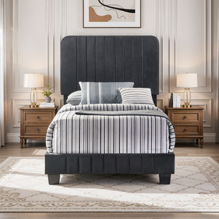 Sunvega Twin Bed Frame in Crisp White for Compact Living Areas