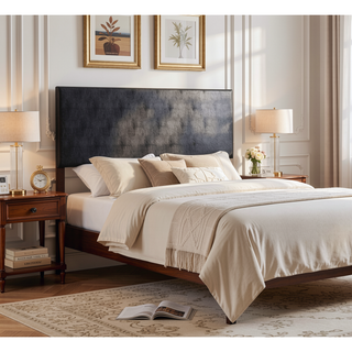Sunvega Pink Faux Leather Tufted Panel Headboard with Adjustable Height