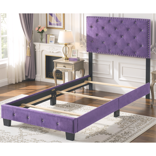 Sunvega Strong Twin Bed with Vivid Purple Color for Stylish Spaces