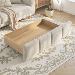 Sunvega California King Size Upholstered Bed with Storage Drawers and Soft Chenille Fabric Headboard
