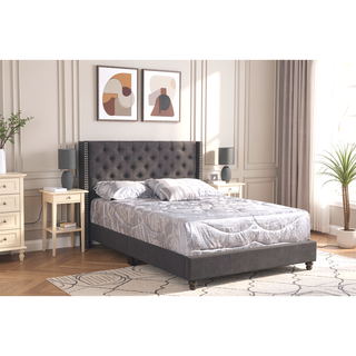 Sunvega Elegant Transitional Full Upholstered Bed with Durable Upholstery and Sleek Silhouette