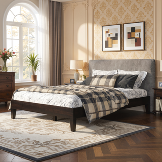 Sunvega Full Platform Bed with 28-Slat Dual-Zone System and 650lb Capacity