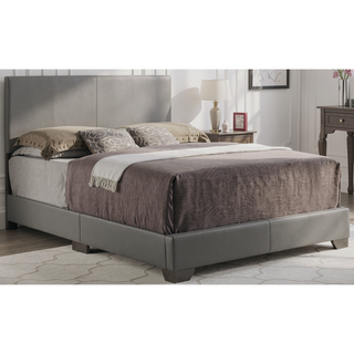 Sunvega Sleek Black Full Bed Frame with Chic Finish for Casual Elegance