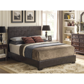 Sunvega Sleek Black Full Bed Frame with Chic Finish for Casual Elegance